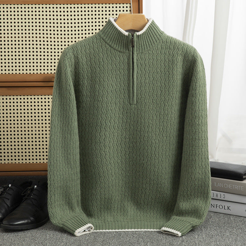 Half-Zip Wool Sweater