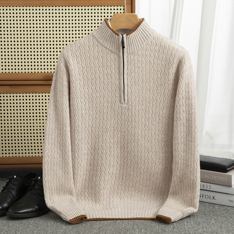 Half-Zip Wool Sweater