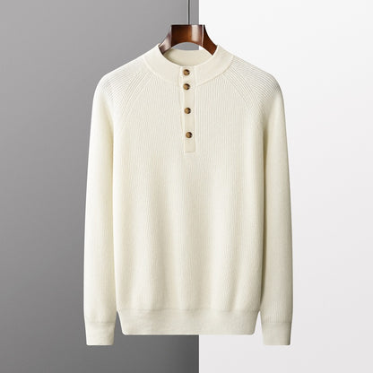 Button Collar Knit Sweater