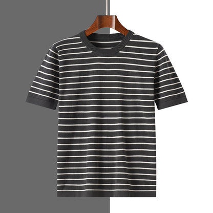 Urban Gents | Striped Cotton Short Sleeve