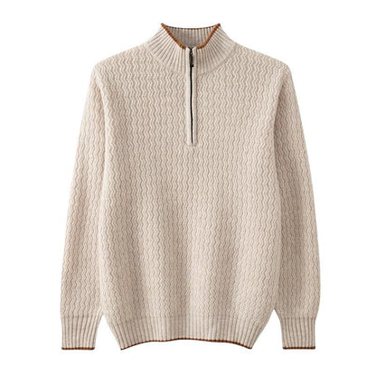 Half-Zip Wool Sweater