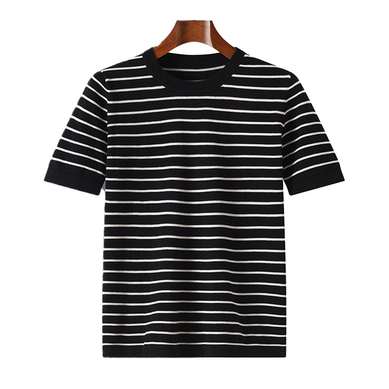 Urban Gents | Striped Cotton Short Sleeve
