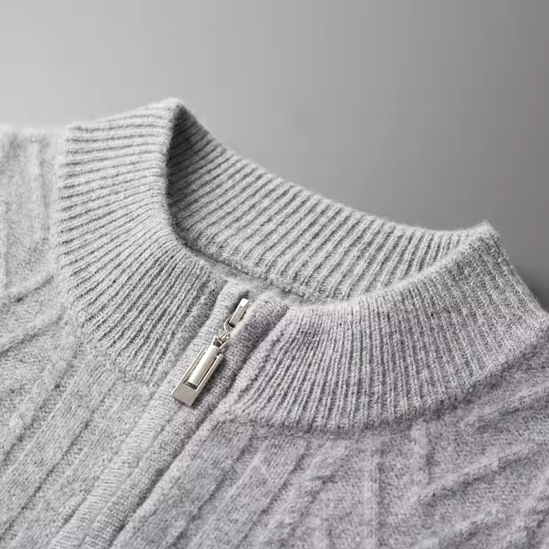 Cashmere Knit with Stand Up Collar