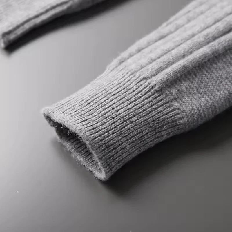 Cashmere Knit with Stand Up Collar