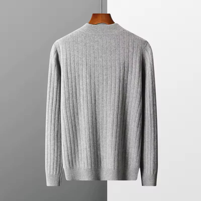 Cashmere Knit with Stand Up Collar