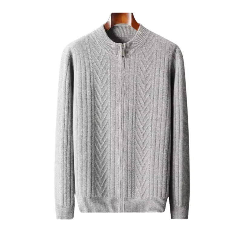 Cashmere Knit with Stand Up Collar