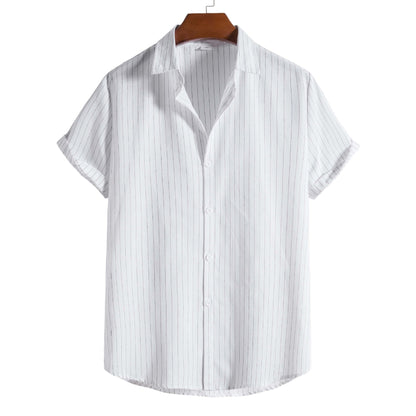 Men's Striped Short Sleeve Shirt