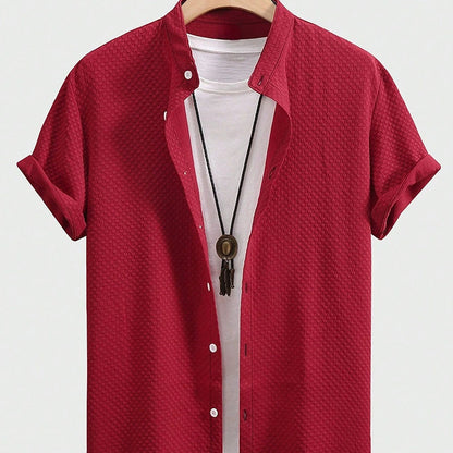 Urban Gents | Stand Collar Summer Shirt