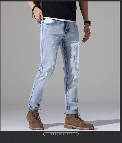 Urban Gents | Slim-Fit Ripped Jeans