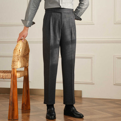 High Waist Straight Suit Pant