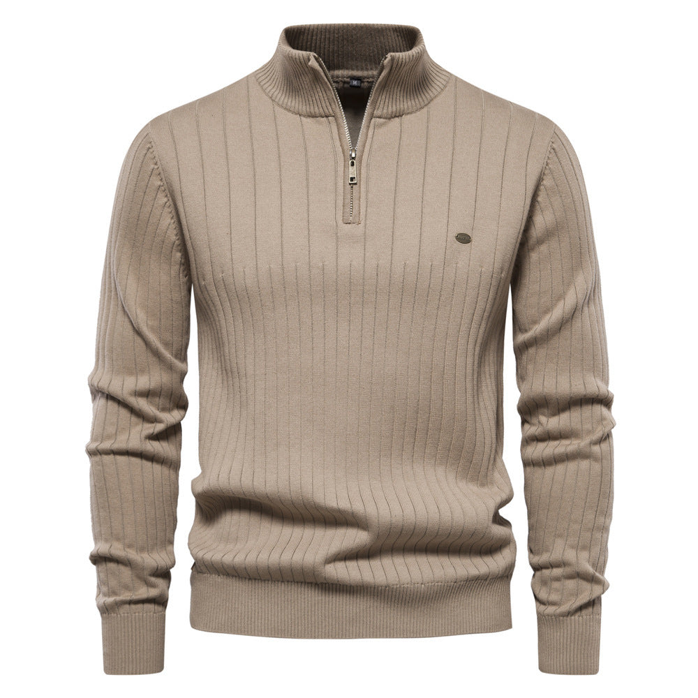 Slim Fit Half Zip Sweater