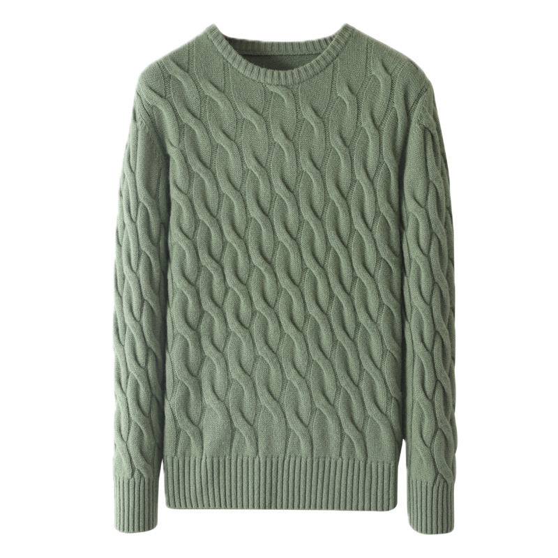 Round Neck Casual Sweater for Men