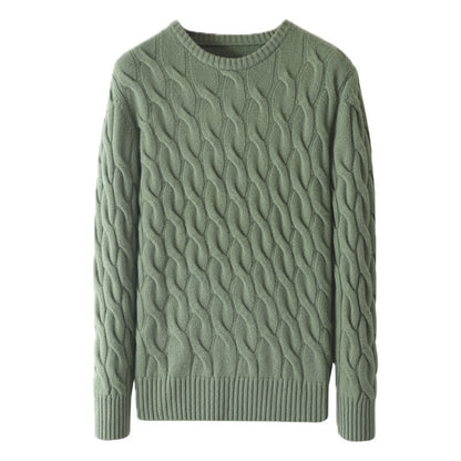 Round Neck Casual Sweater for Men