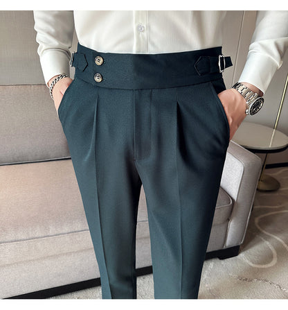 Slim Fit Ankle Suit Pants
