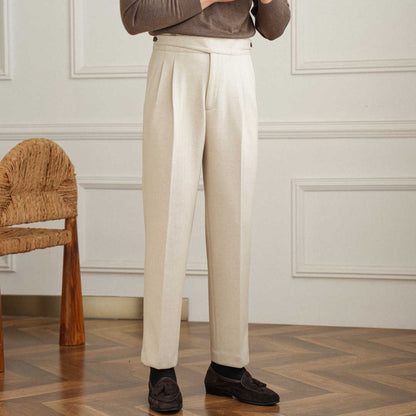 High Waist Straight Suit Pant