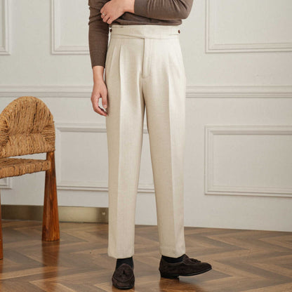 High Waist Straight Suit Pant