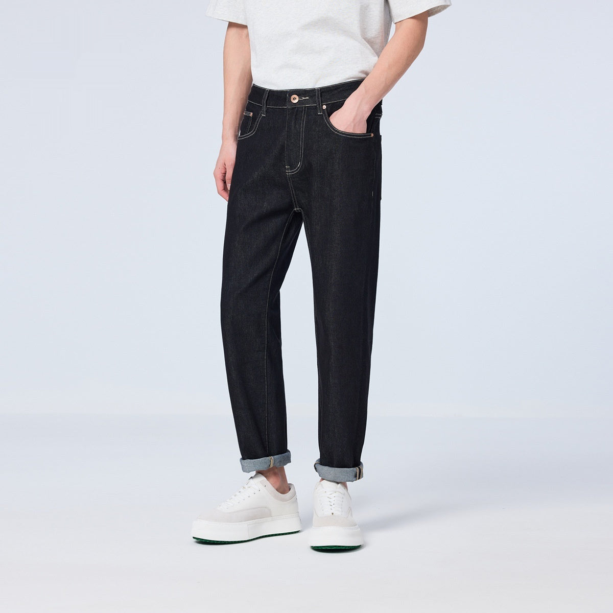 Urban Gents | Loose Straight Cropped Jeans