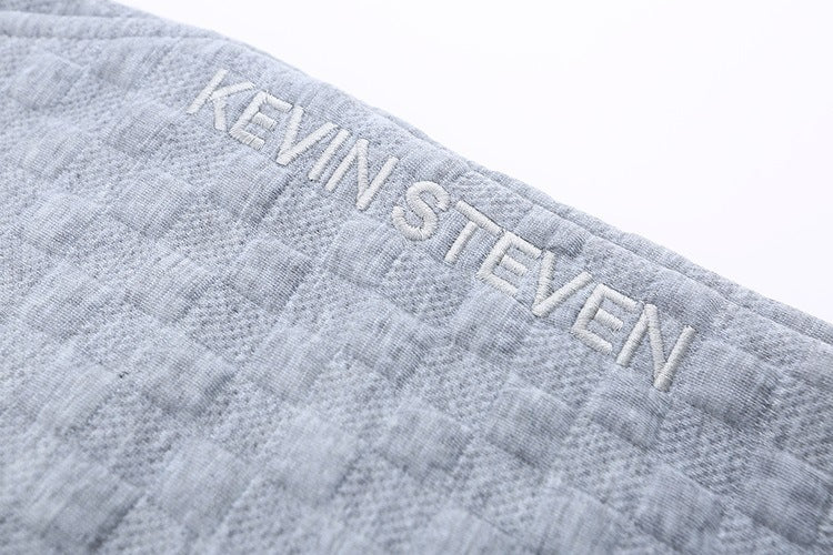 Loose Checkerboard Knit Trousers