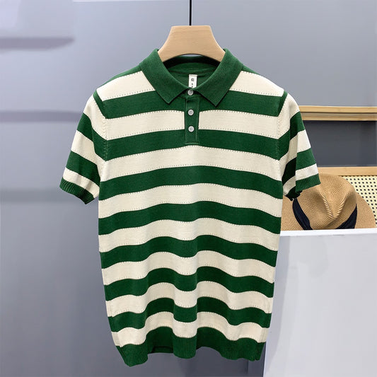 Urban Gents | Striped Ice Silk Polo