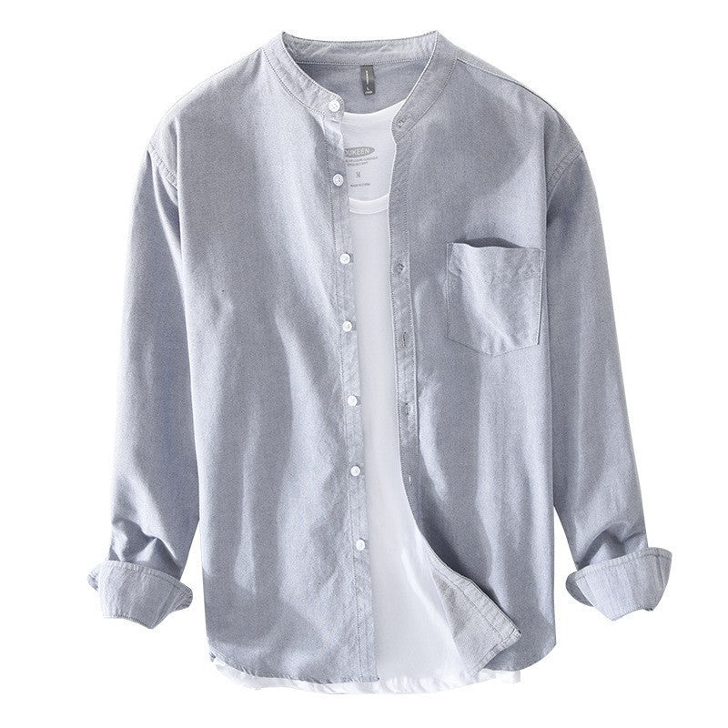 Urban Gents | Stand Collar Casual Shirt