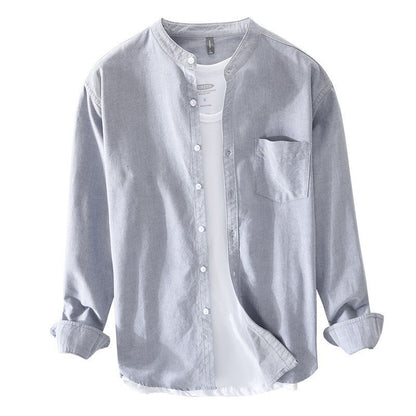 Urban Gents | Stand Collar Casual Shirt