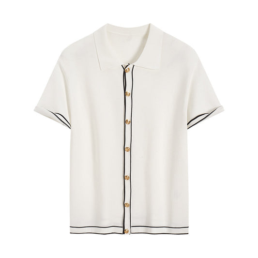 Old Money Contrast Cardigan