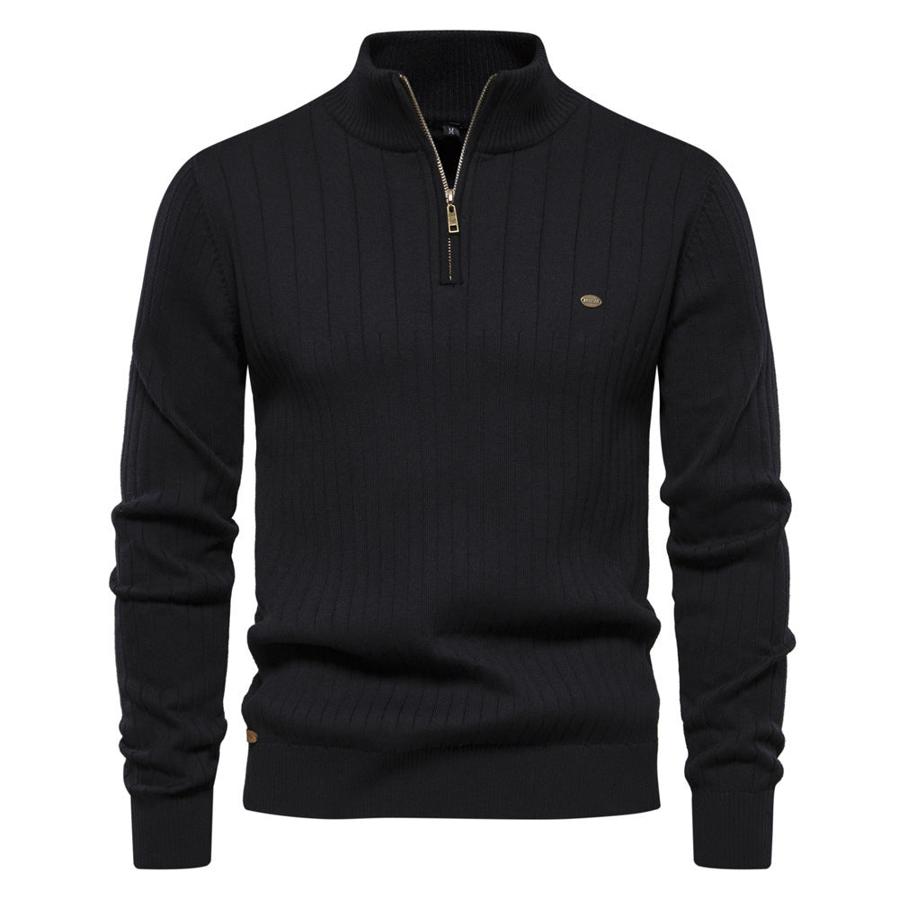 Slim Fit Half Zip Sweater