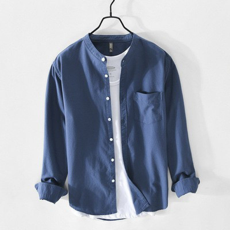 Urban Gents | Stand Collar Casual Shirt