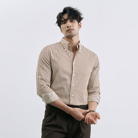 Urban Gents | Korean Style Striped Shirt
