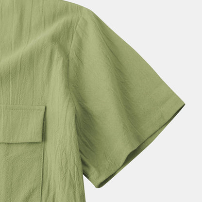 Urban Gents | Relaxed Linen Short Sleeve Shirt