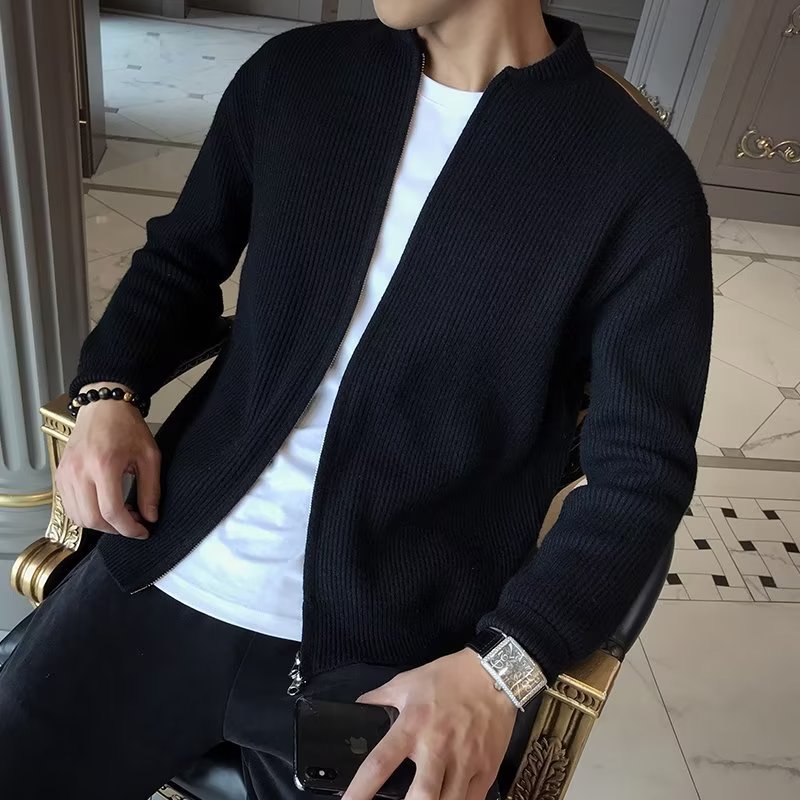 Urban Gents Men’s Slim-Fit Knit Cardigan